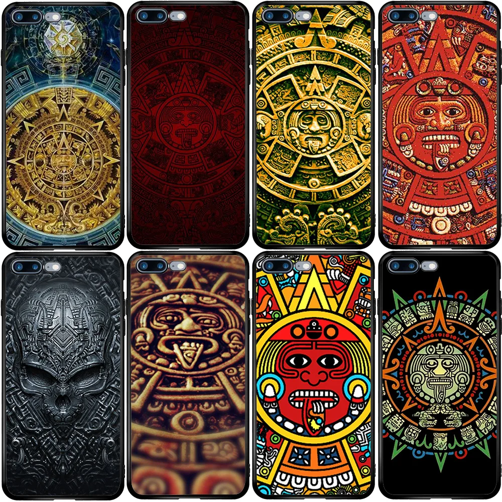 Cover Case for Samsung M10S M10 M31 A10E A10S A20S A30 A50S A21S A31 A41 A51 A71 Aztec Calendar | Мобильные телефоны и