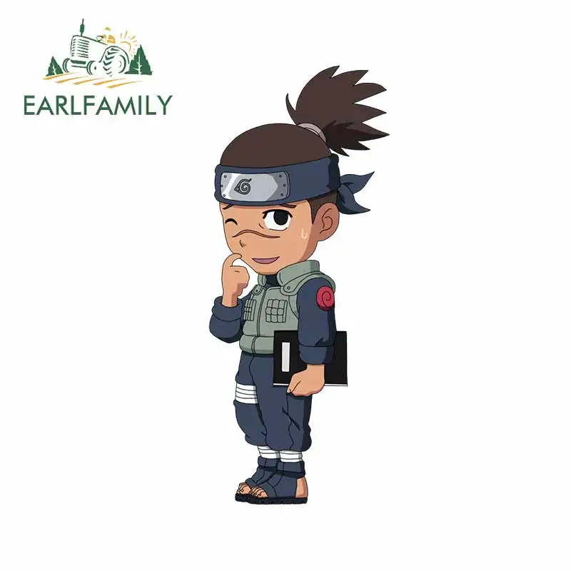 EARLFAMILY 13 см x 5 для Chibi Iruka ниндзя аниме автомобильные наклейки устойчивые к