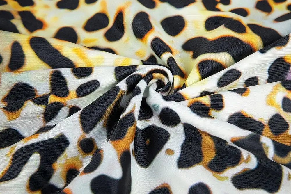 Женское леопардовое платье с длинным рукавом, вечерние платья, Осень-зима, облегающее платье длиной до лодыжки, приталенное элегантное платье с высокой талией размера плюс
