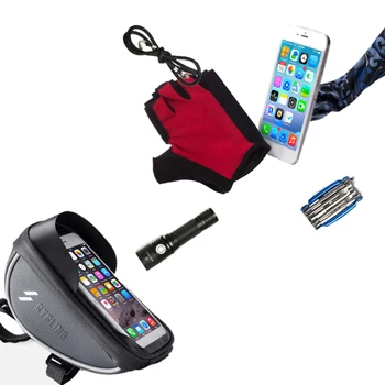 

Outdoor Bicycle Contact Screen Waterproof Mobile Phone Bag Mountain Large Capacity Front Bag Cycling Handlebar Bag Cycling Equip