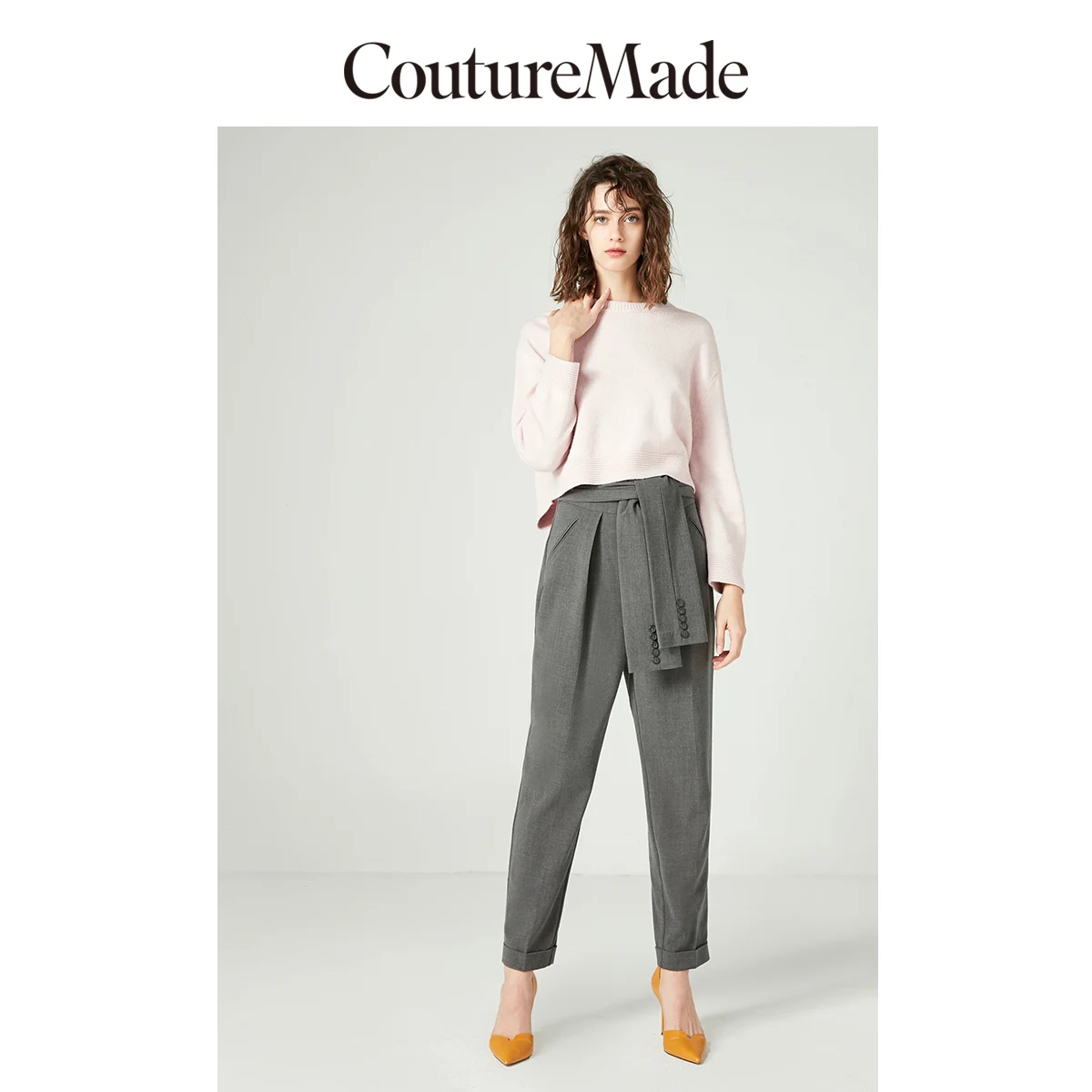 Vero Moda CoutureMade New Rolled Cuffs Waist Sleeves Casual Crop Pants | 318450513