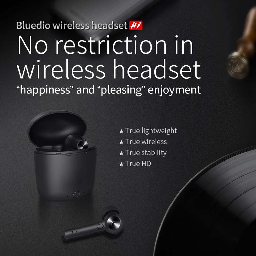 Bluetooth наушники беспроводные Bluetooth 5,0 наушники стерео спортивная Гарнитура наушники-вкладыши с зарядным устройством Встроенный микрофон