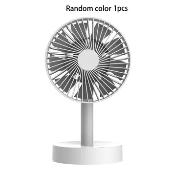 

Cooling Fan With Usb Vibrating Head Rotation Ultra-Quiet Appliances Office Desk Fans Metal Design Moving Head Circulation Fan