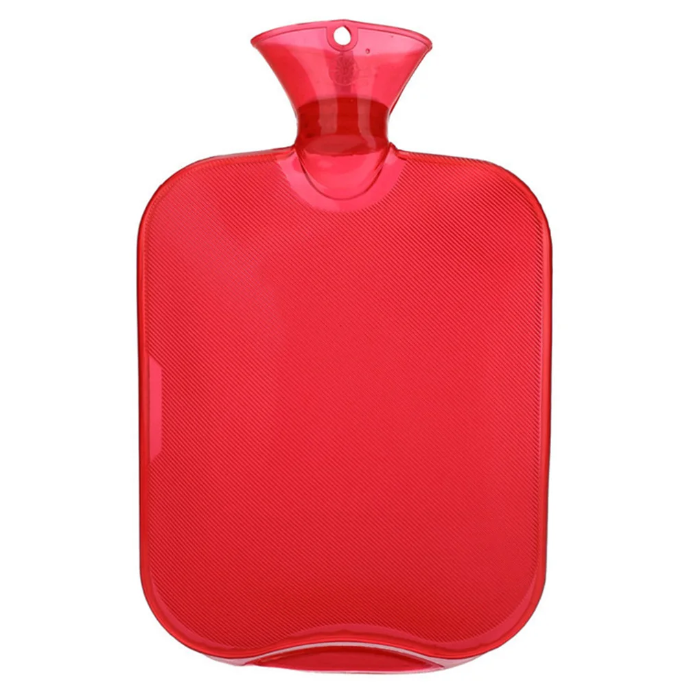 2L герметичная грелка для рук ПВХ офисная мягкая Взрывозащищенная портативная уличная походная домашняя утолщенная нагревательная зимняя грелка - Цвет: Красный