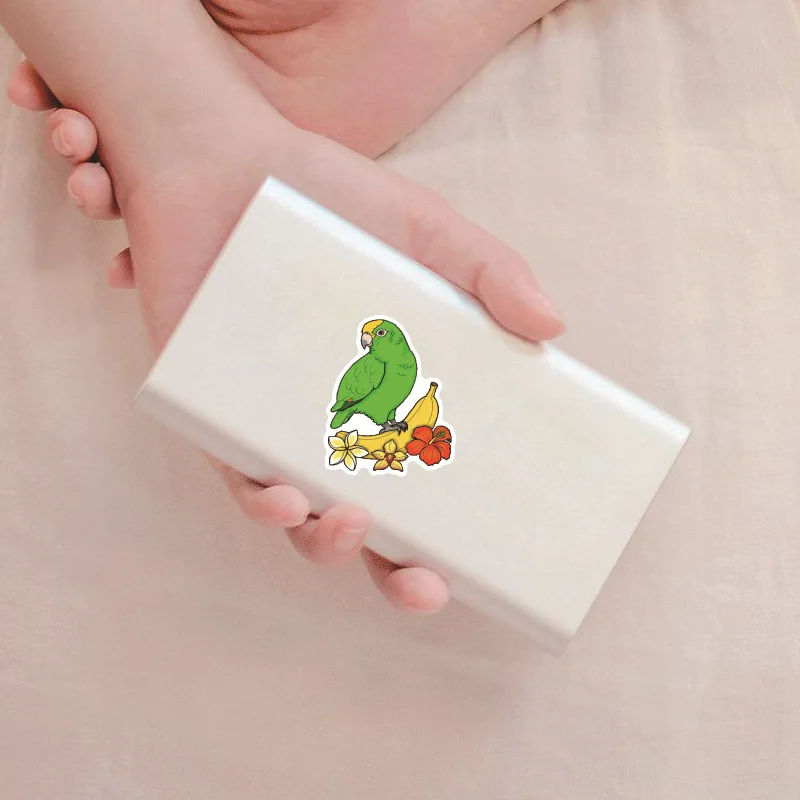 10/30/50Pcs Cartoon Color Parrot Stickers For Suitcase Skateboard Laptop Luggage Phone Car Styling DIY Decal Pegatinas