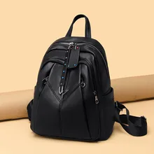 Брендовый винтажный женский кожаный рюкзак для девочек Sac a Dos консервативный школьный женский рюкзак большой емкости дорожная сумка новая сумка