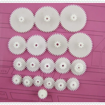 

19 Kinds Double-layer Plastic Gear Kit, 0.5 Modulus, DIY Reduction Gears, Stacked Teeth, for Toy Robot Motor Accessories