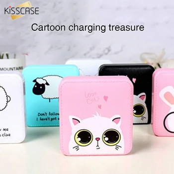 

KISSCASE Mini Power Bank 10000mAh Cartoon Cute External Battery Portable Powerbank For Xiaomi Samsung Fast Charging Powerbank