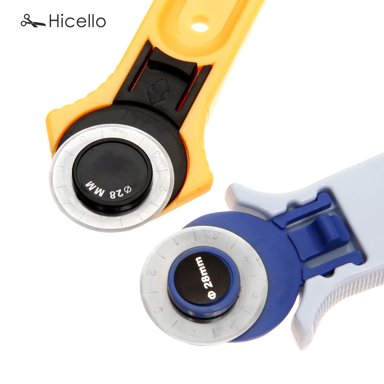 Кожаный нож желтого и синего цвета 28 мм 45 мм|tailoring accessories|cut fabricleather cutting tool |