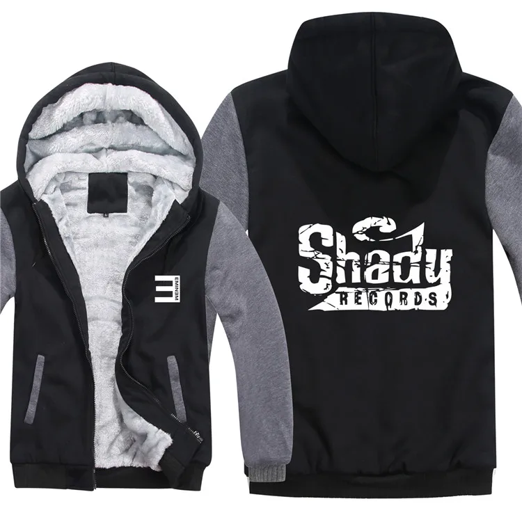 Eminem толстовки мужские повседневные пальто шерсть подклад куртки Shady Records свитшоты мужские пуловеры HS-068