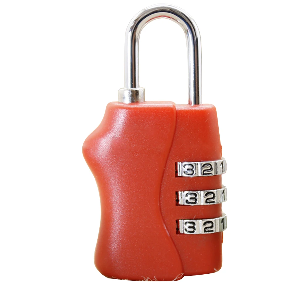 

Resettable 3 Digit Combination Save Travel Luggage Suitcase Code Lock Black Backpack lock Child Orthopedics Bags