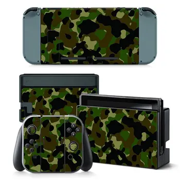 

Camouflage series Full Set Faceplate Skin Decal Stickers Protector Wrap Skin Decal for Nintend Switch