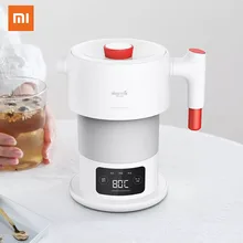 Xiaomi Deerma электрический чайник, складной чайник для воды, умная колба, горшок с защитой от автоматического отключения, 0.6л чайник, чайник для путешествий и дома
