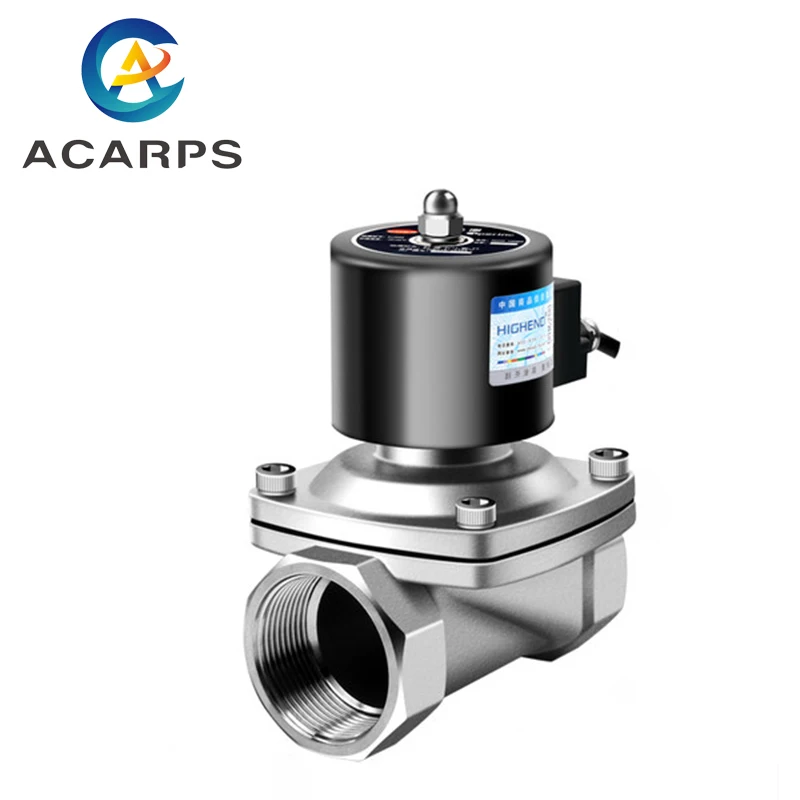 

1-1/4" Stainless Steel Normally Closed Explosion Proof Solenoid Valve Water Valve Chemical Coal Mine Natural Gas Valve 220V