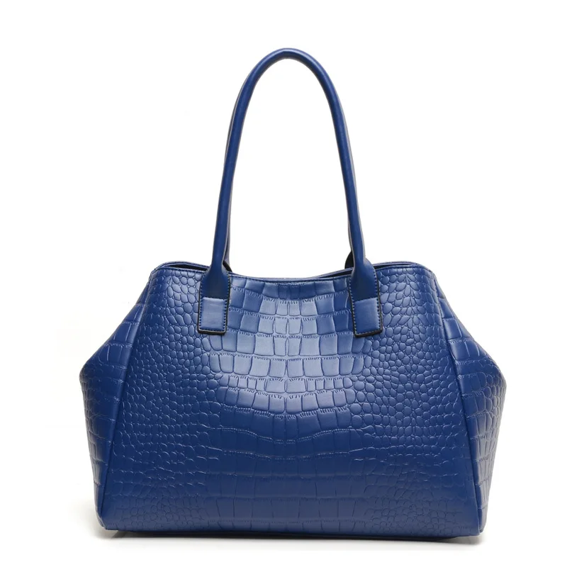 

2019 Spring New Style Europe And America Fashion Crocodile Pattern Five-Piece Different Size Bags WOMEN'S Bag Shoulder Diagonal