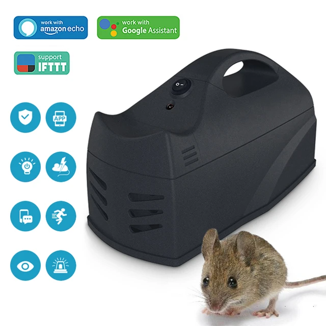 Smart WiFi Mouse Trap Wireless Mousetrap Cage Mice Glue Board