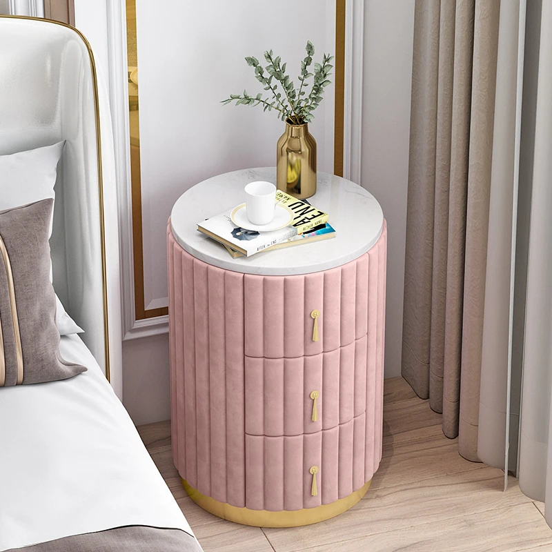 Modern Bedroom side table night stand Features 3 Drawer Nightstand Bedside Table