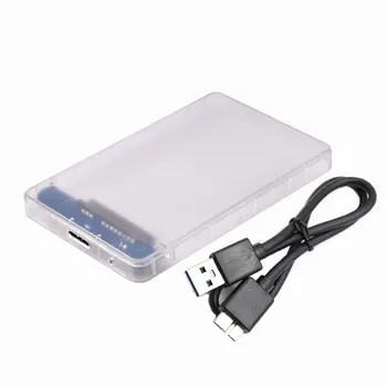 

2.5Inch 5Gbps Transparent HDD Case SATA 3.0 To USB 3.0 External Hard Disk Drive SSD Enclosure Box Support 2TB UASP Protocol Box