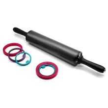 1 шт. Скалка из нержавеющей стали, Скалка регулируемого размера для печенье, выпечка для теста, паста, пирог для пиццы, 48 см, палочка, кухонные инструменты