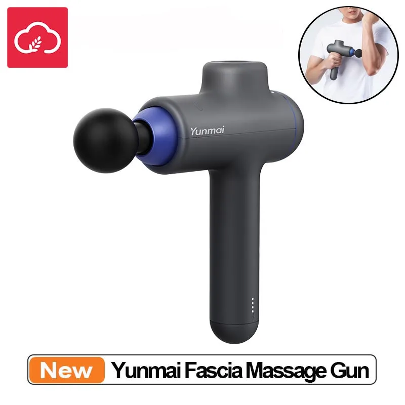 Yunmai Fascia массажный пистолет 3 режима 4 головки ручной перезаряжаемый глубокий