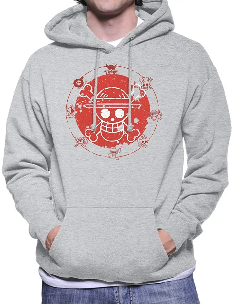 SHGNKSG One Piece Logo Men's Hooded Sweatshirt |