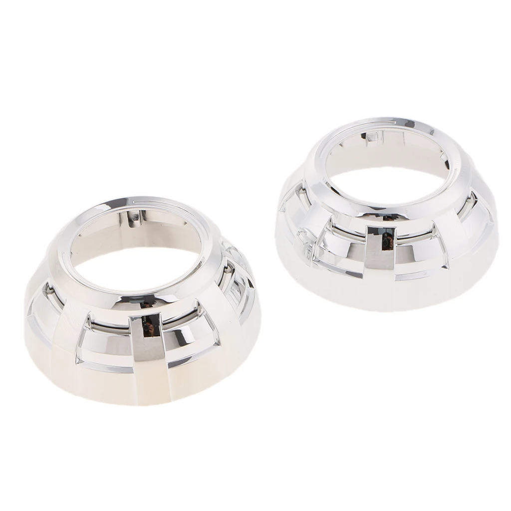 Pair 3.0 inch Headlight Bi-xenon Projector Lens Shrouds Mask for Land Rover
