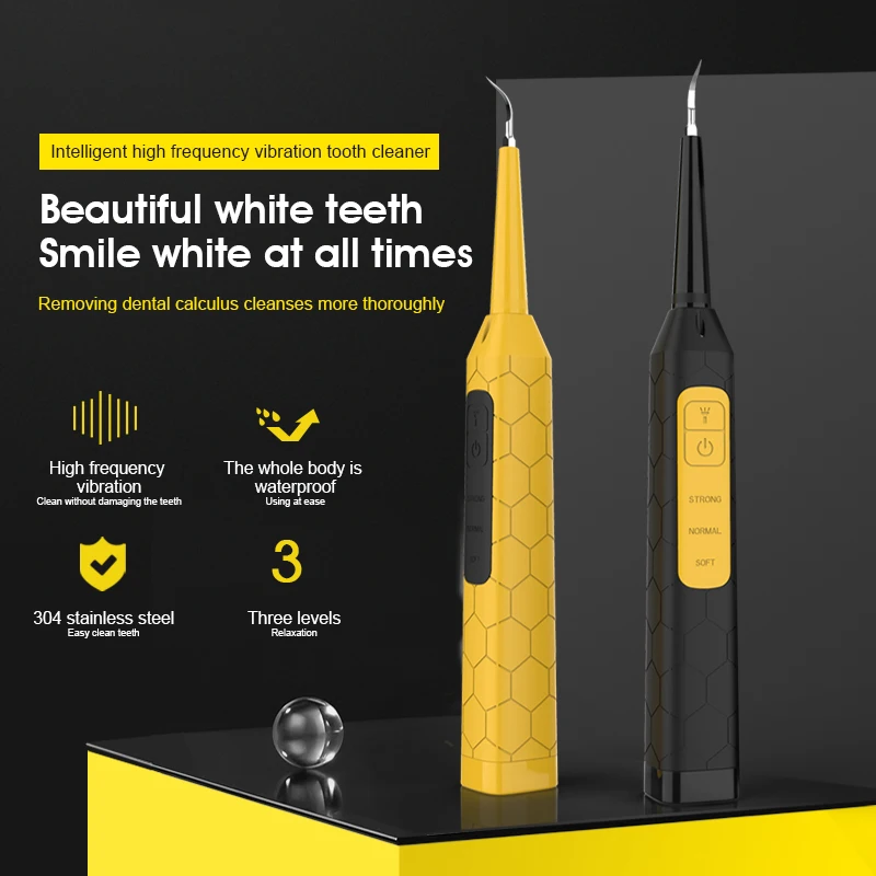 Raspador Dental eléctrico sónico impermeable, eliminador de cálculo Dental, placa de sarro Para manchas de dientes, blanqueador Dental higiénico