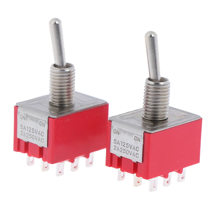 2 Pcs/lot 9Pins 3PDT On On/on Off 2/3 Positions Mini Toggle Switches MTS 302 303 Wholesale | Обустройство дома