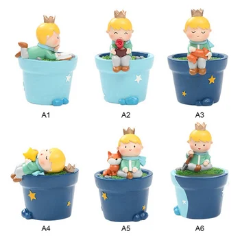 

Strongwell Cartoon Resin Fairy Prince Flower Pot Garden Party Resin Flower Pot Plant Desktop Decoration Home Decoration