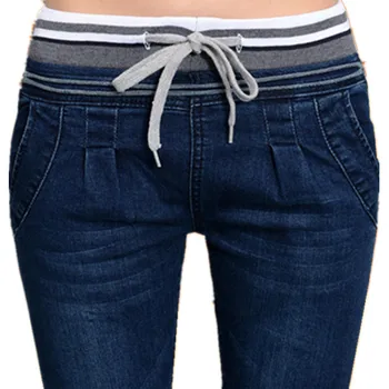 

2020 Jeans For Women High Waist Jeans Woman High Elastic Plus Size Stretch pants Female Washed Denim Skinny Pencil Pants