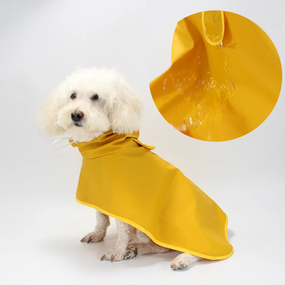 Camino . Expresamente Dog Raincoat Waterproof Clothes Ropa Perro Rain Coat Capa De Chuva  Impermeable Para Pet Jacket Big PU Transparent Hoodies Poncho - AliExpress
