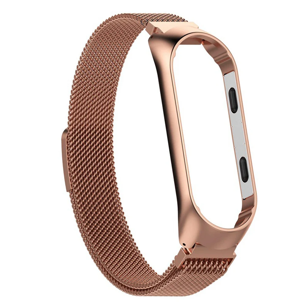 

Gift Stainless Steel Clasp Smart Accessories Ergonomic Watch Band Bracelet Wrist Strap Stylish Casual Belt For Xiaomi Mi Band 3