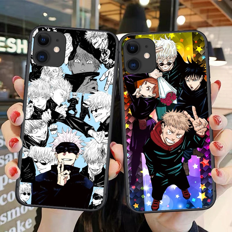 

Jujutsu Kaisen Satoru Gojo Anime Character Cover Phone Case for iPhone 11 12 Pro MAX 12 Mini XR XS MAX 6S 7 8Plus Silicone Shell
