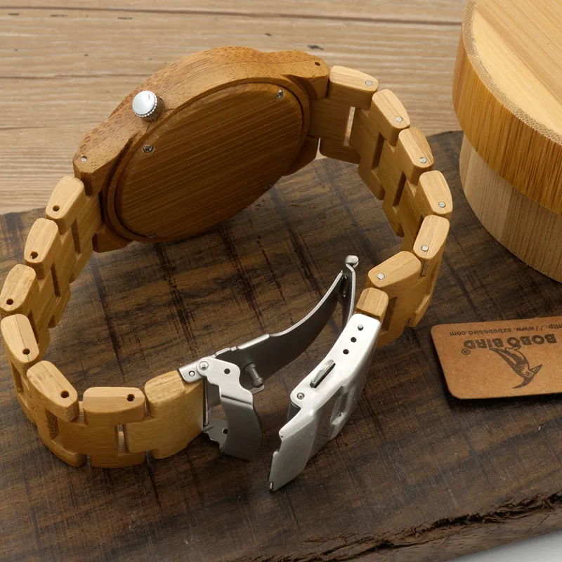 Bobo Bird Couples Wood Watches Lovers Wood Fashion Wristwatch