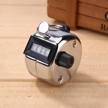 

4 Digit Number Portable Hand Held Digital 0-9999 Range with Hooks Metal Case Tally Counter with Mechanical Button