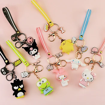 

Cute Hello Kitty Doll Keychain Women Girls Charm Bags Key Chain Accessories Pendant Car New Key Ring Llaveros Para Mujer Keyring