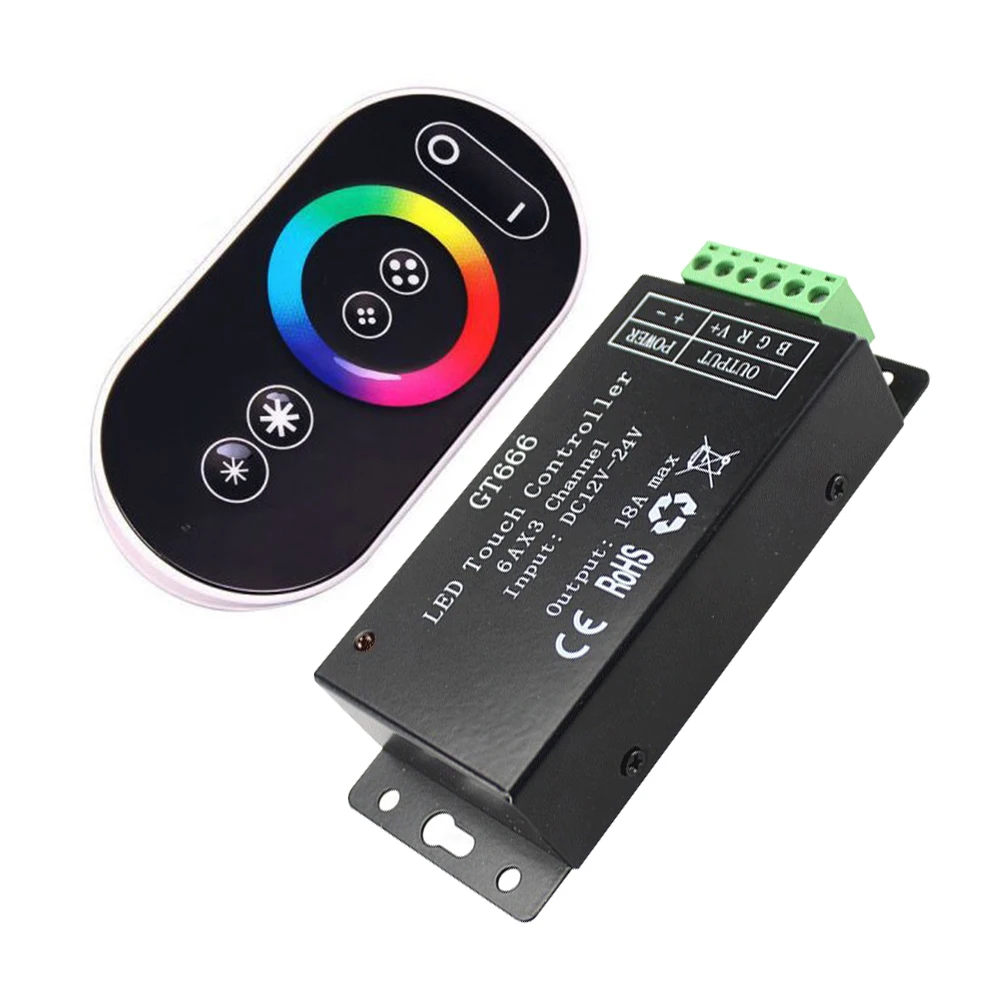 

Sensitive Touch RGB Controller Intelligent Dimmer Stable Accessories Home Light Strip Wireless Remote Control Led Multiple Modes