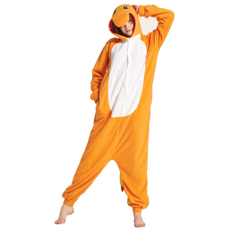Onsie для взрослых животных Женские пижамные комплекты осень зима розовые фланелевые теплые пижамы Домашняя одежда пижамы женские Pijama Mujer - Цвет: 8