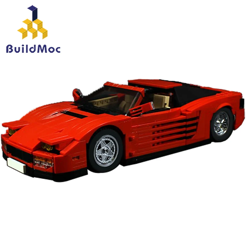 

Buildmoc Mini Classic Coupe Car Building Blocks Technic Modern Roadster Vehicle City Models Bricks Kids Toy Gift