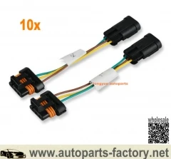 

Longyue 10set Headlight Conversion Wire Harness Plugs Polaris General to 14-17 RZR 1000 XP LED Connector Adapters