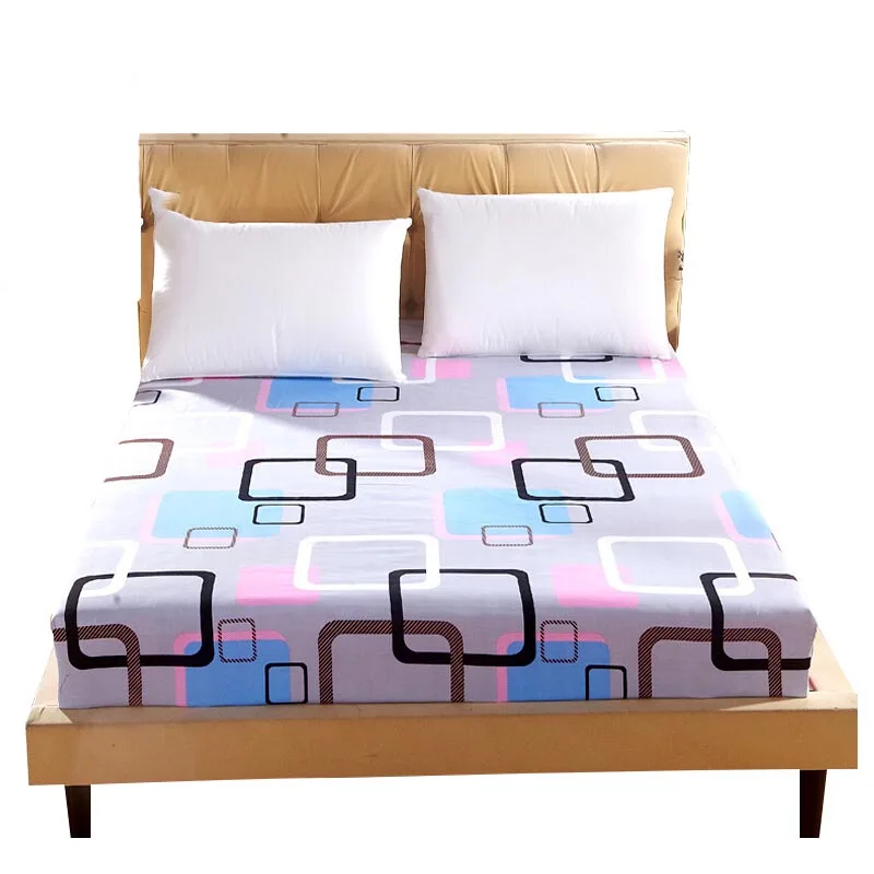 3 шт Анти-скольжения для простыни на кровать с наволочкой цветок постельное белье с принтом матрас размера «Queen Size» Чехлы Эластичная лента комплекты с наматрасником на резинке