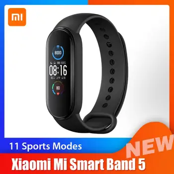 

Original Xiaomi Mi Band 5 Smart Watch Bracelet 1.1" Colorful Display Large Screen Heart Rate Fitness Tracker Waterproof Mi Band