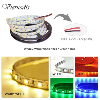 

Christmas Waterproof LED Strip 5050 DC12V 60LEDs/m Flexible LED Light RGB RGBW 5050 LED Strip 300LEDs 5m/lot TV Backlight