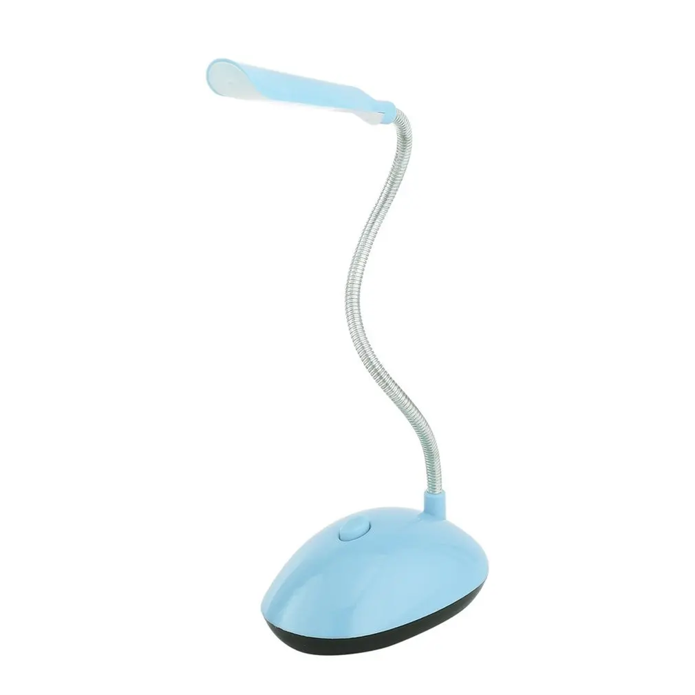 

Fexiable LED Desk Light AAA Battery Operated Book Reading Lamp Green/ Blue PY-X7188