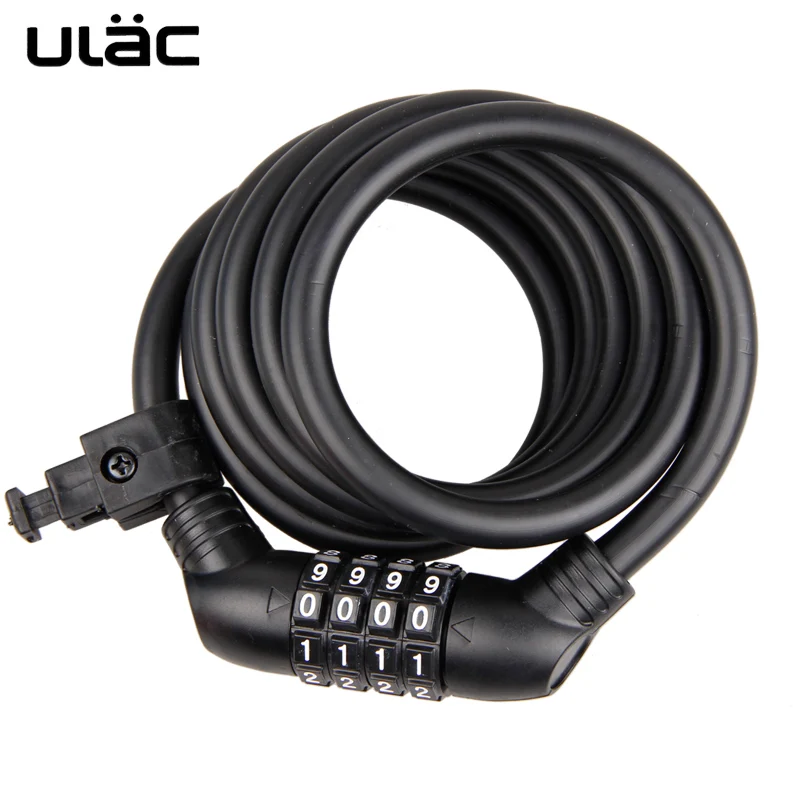 

Motorcycle Lock Bike Lock Combination Reinforcement Lock Steel Cable Lock 4-Digital Code Password Chain Wheel Multi Function