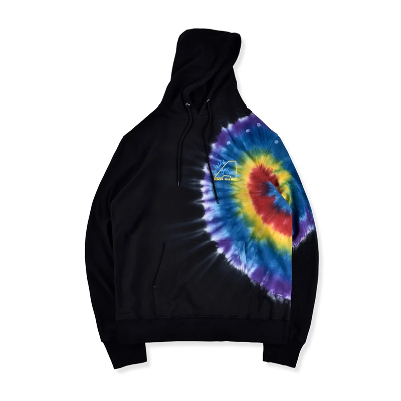 Трэвиса Скотта Astroworld Европа Тур Tie Dye Толстовка для мужчин и женщин Kanye West толстовка с капюшоном для мужчин шерпа странные вещи толстовки