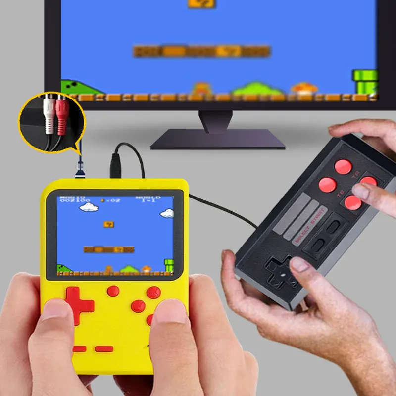 Мини Портативная ретро видео консоль 2020 портативная игровая Advance player Boy 8 бит