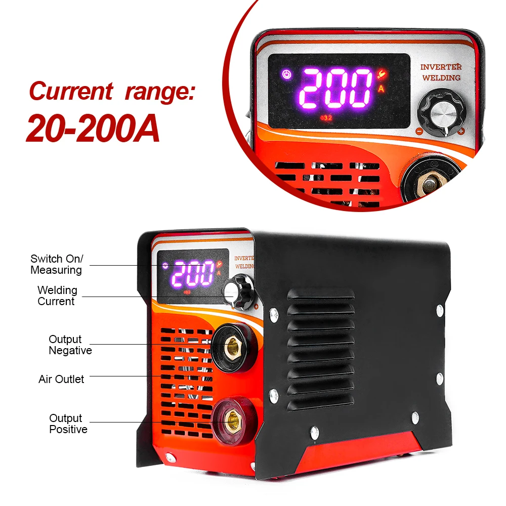 LANNERET 120A/160A/200A дуговой электросварочный аппарат Рабочая сварочный аппарат MMA работа для пайки сварочных инструментов