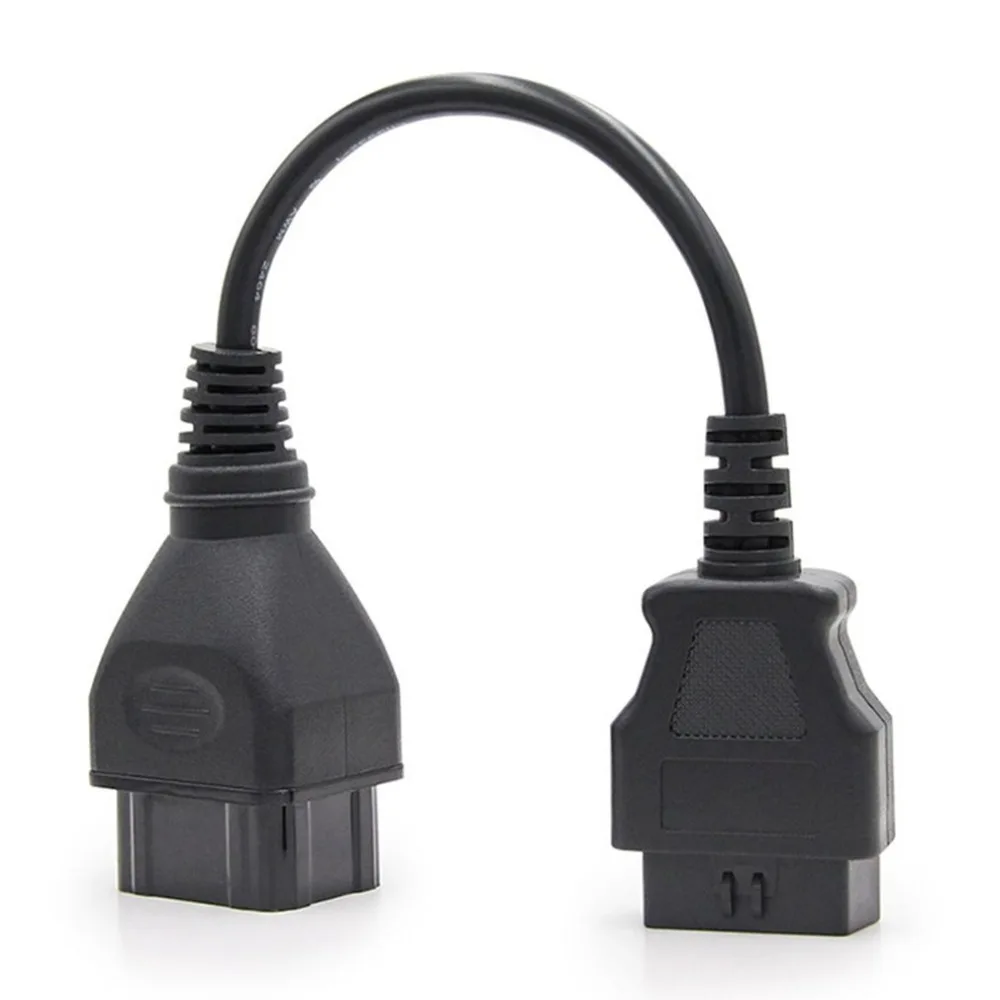 Грузовик кабель адаптер конвертер кабель OBD1 в OBD2 для Renault 12Pin штекер в OBD2 16Pin женский автомобильный диагностический инструмент