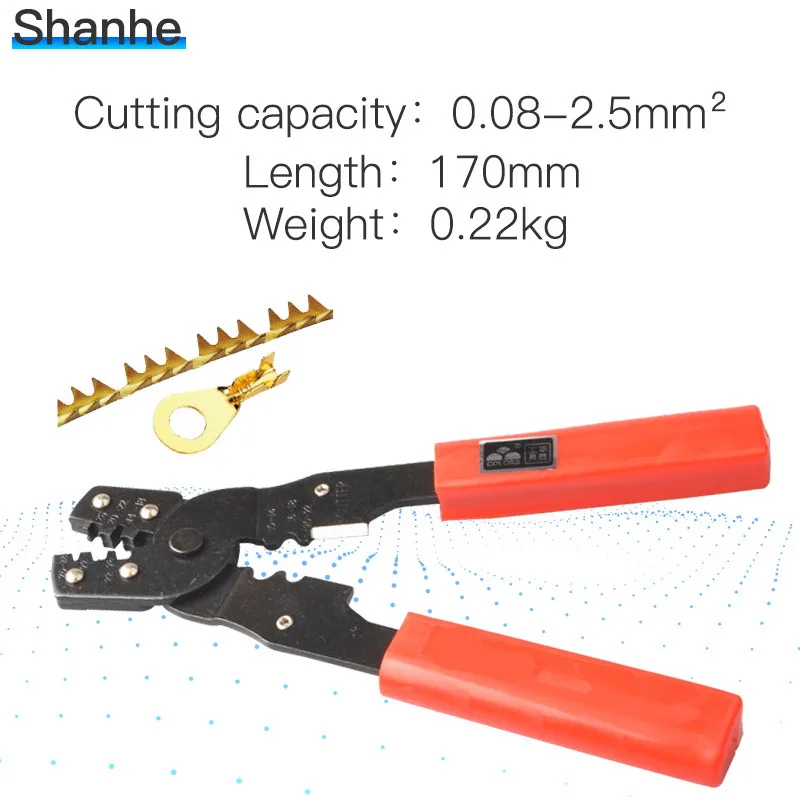 

Multifunctional Stripping Pliers Line Pressing Clamp Press Clamp Wiring Terminal Cutters Crimping Tools Pliers